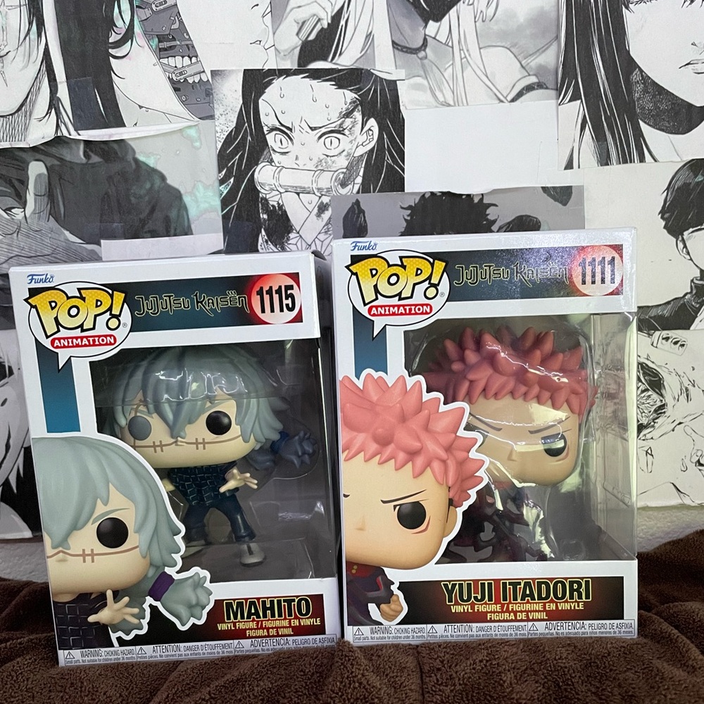 funko pop of jujutsu kaizen anime set of two